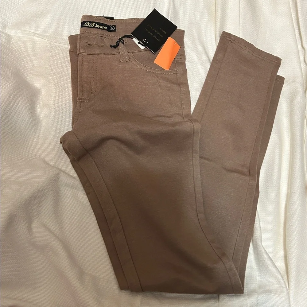 BB Jeans Brown Rhinestone Pocket Pants - Picture 5 of 5